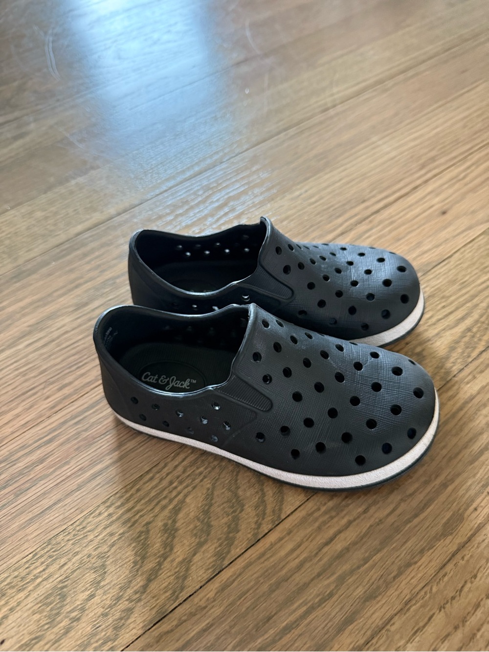 Cat & Jack Black Slip-On Perforated Water Shoes for Kids